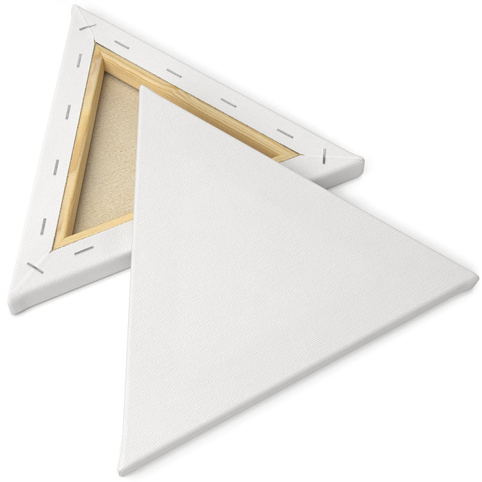 Triangle Stretched Canvas, 20.32cm Sides - Pack of 12