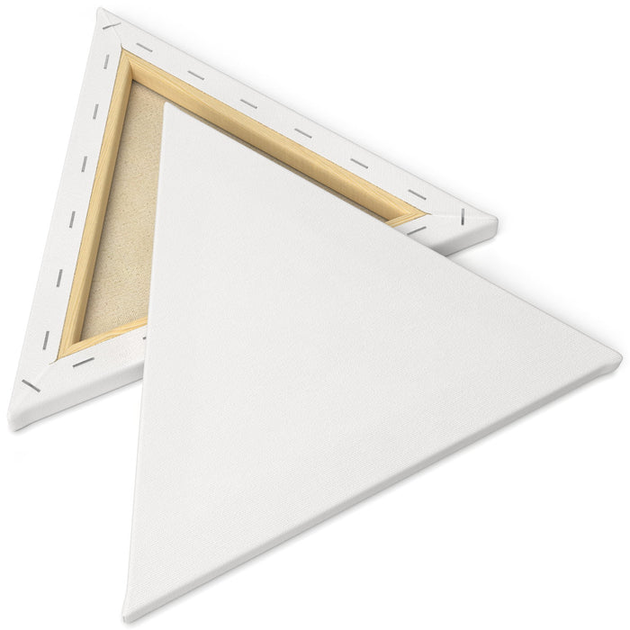 Triangle Stretched Canvas, 25.4cm Sides - Pack of 10
