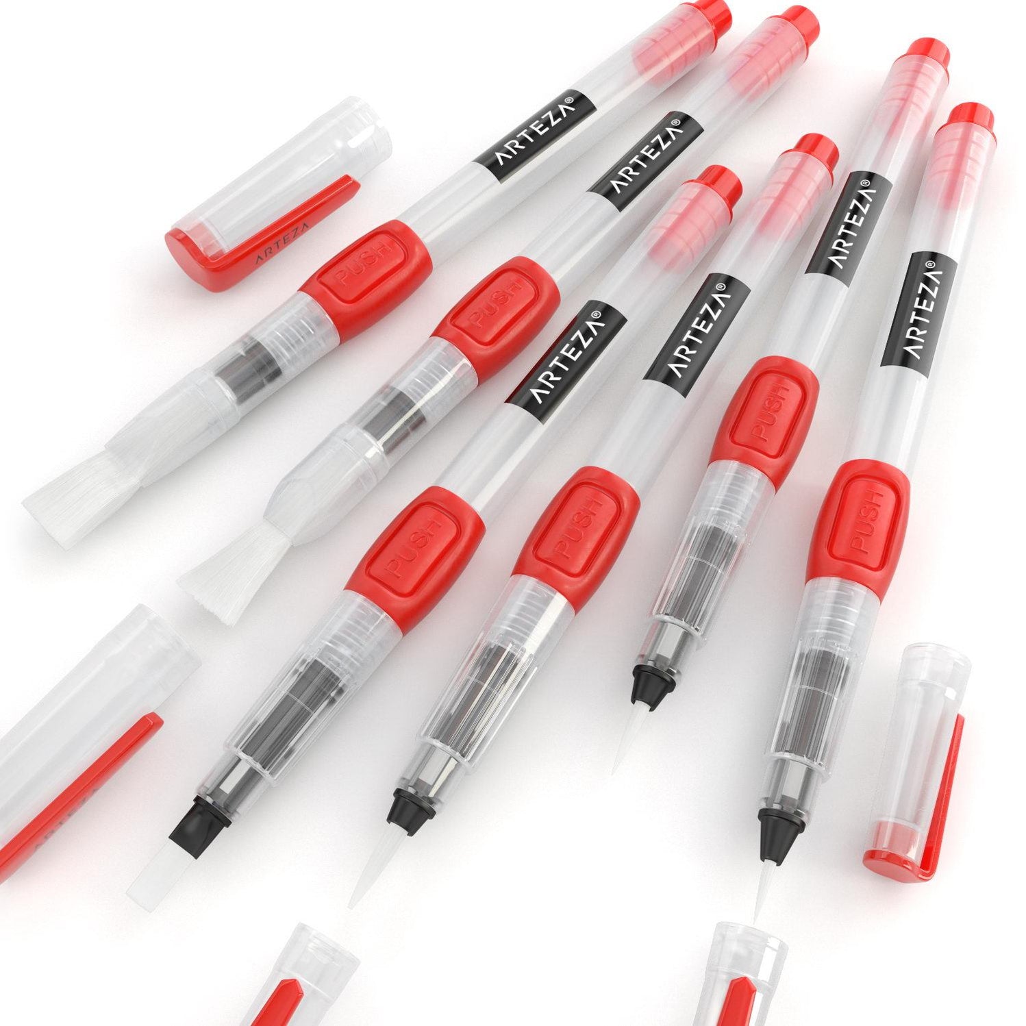 Water Brush Pens, Assorted Tips — Arteza.co.uk