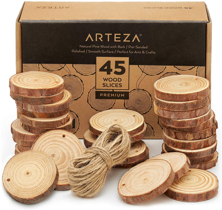Wood Slices - Set of 45